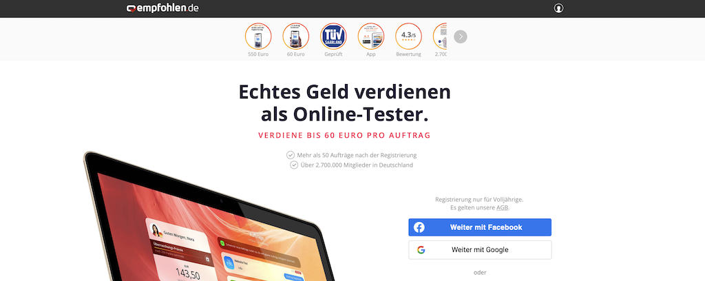 Umfragen von Empfohlen.de